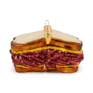 NYC Glass Holiday Ornament - Pastrami