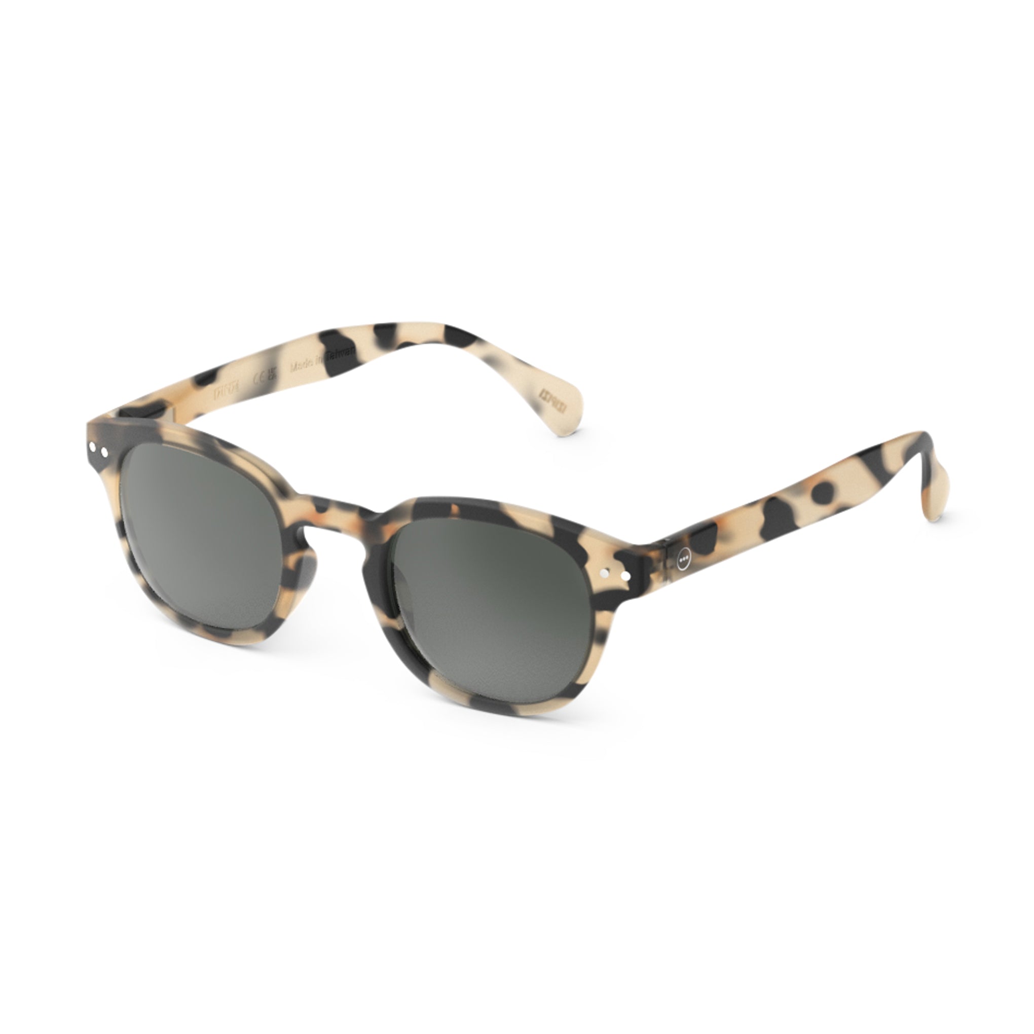 IZIPIZI Rounded-Edge Square Sunglasses #C - Light Tortoise - Image 2