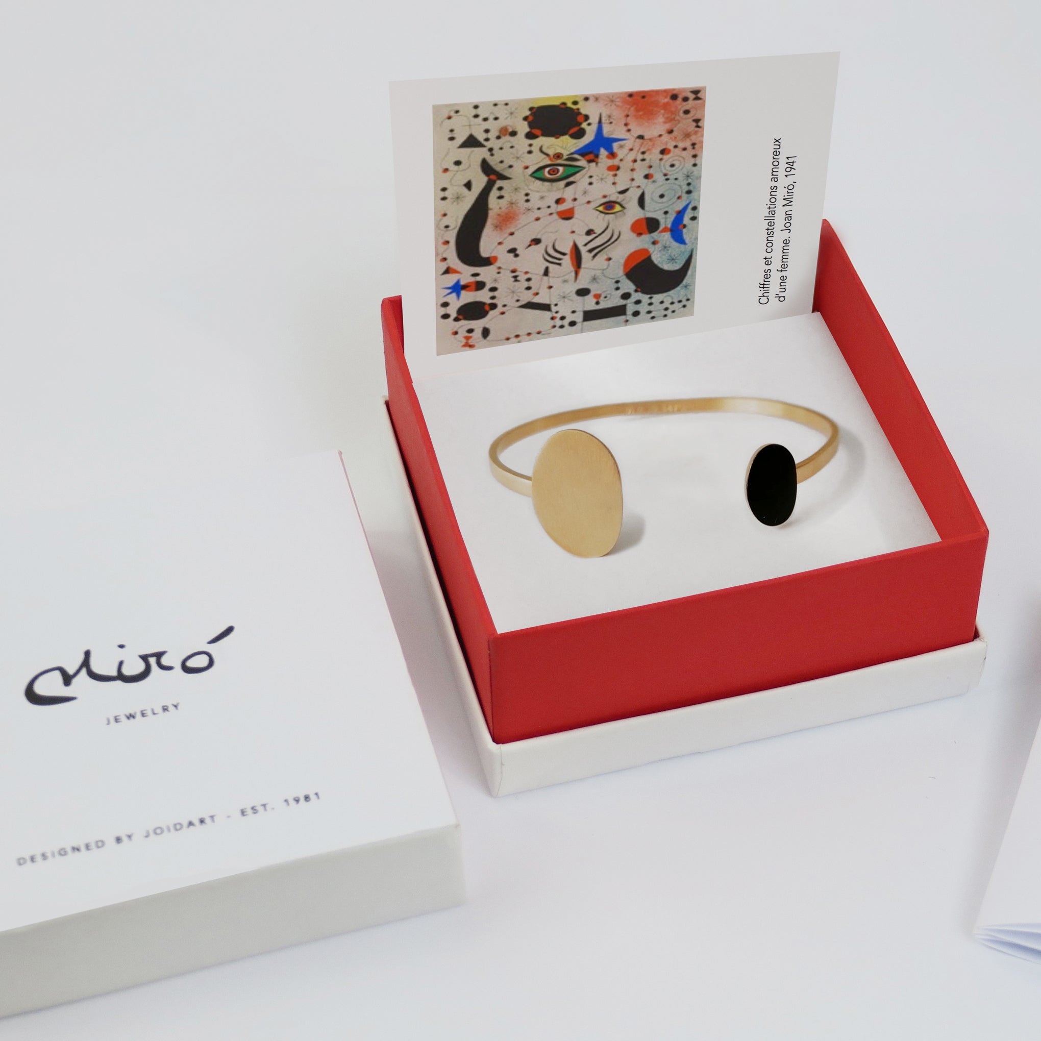 Joan Mir?? Gold-Plated Dots Cuff Bracelet - Image 4