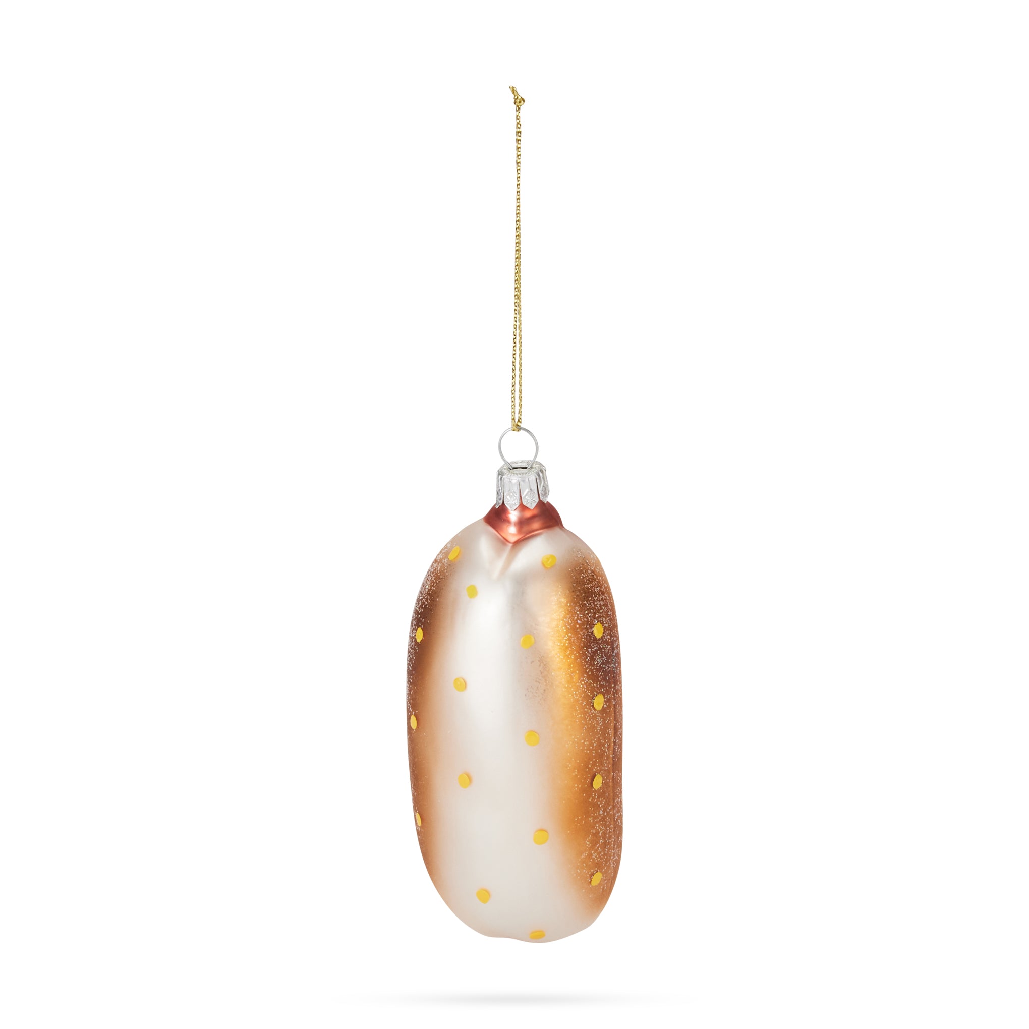 NYC Glass Holiday Ornament - Hot Dog - Image 4