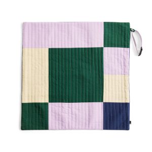 HAY Dog Travel Recycled Polyester Blanket - Lavender/ Green/ Blue