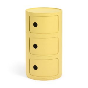 Kartell Bio Componibili 3 Tier Storage - Yellow