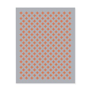 Maharam Alexander Girard Cotton Plus Rug - Gray/ Orange