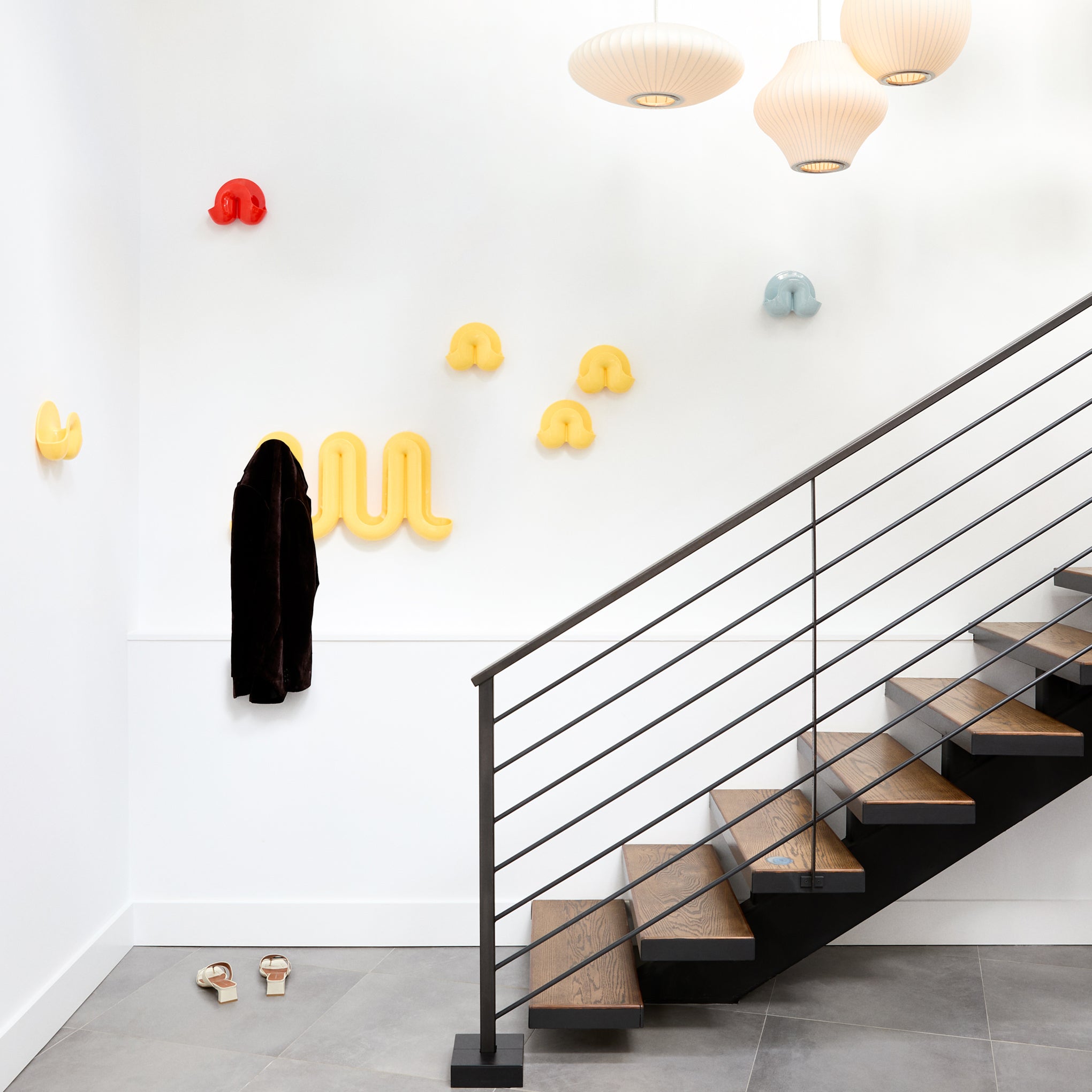 Swell Coat Rack & Wall Organizer - Cream - Image 7