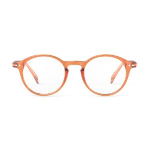 IZIPIZI Stadium Round Reading Glasses #D - Orange Smash