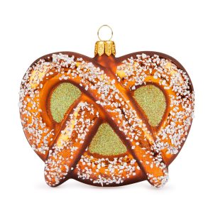 NYC Glass Holiday Ornament - Pretzel
