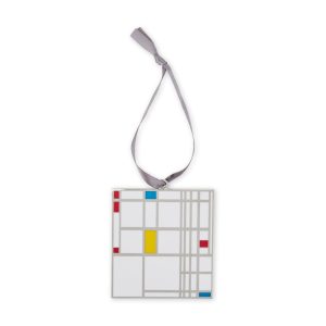 MoMA Piet Mondrian Enamel Holiday Ornament - Mondrian