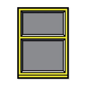 Richard Woods Window 02 Framed Print