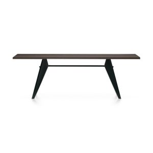 Jean Prouvé EM Table from Vitra - Smoked Oak/ Deep Black