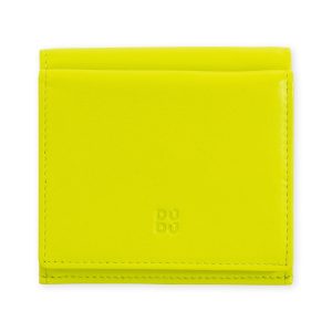 Flavio Leather Snap Wallet - Lime