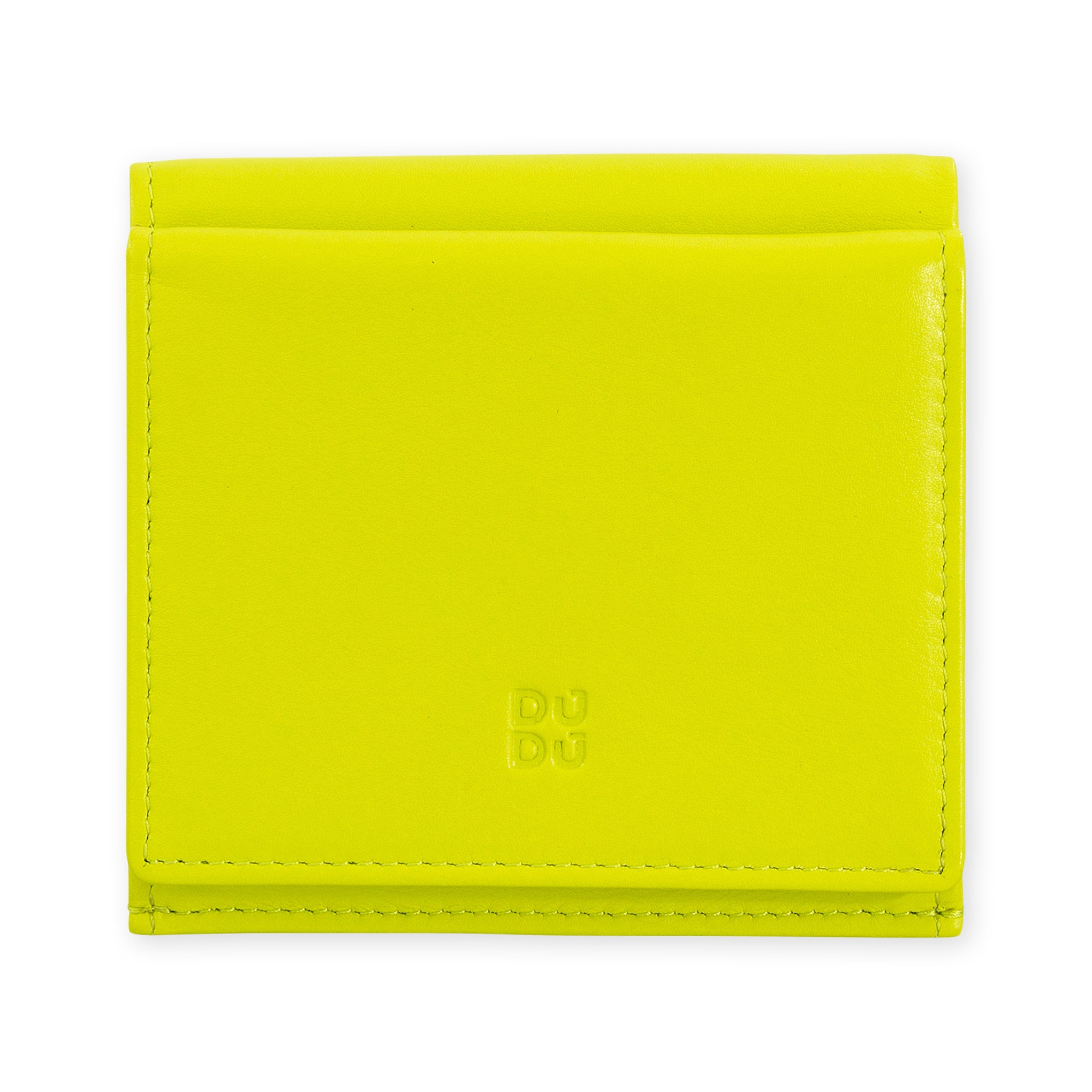 Flavio Leather Snap Wallet - Lime