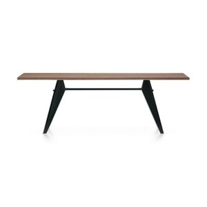 Jean Prouvé EM Table from Vitra - Walnut/ Deep Black