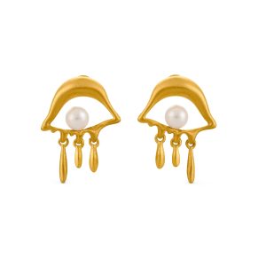 Salvador Dal?? Gold-Plated Mini Eye Post Earrings