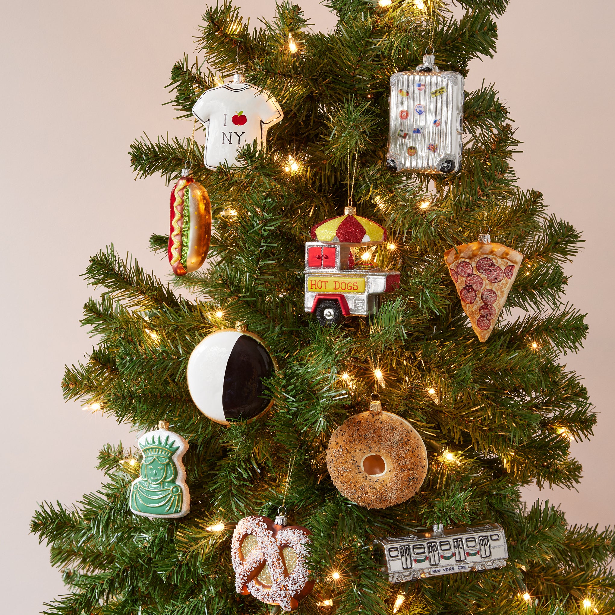 NYC Glass Holiday Ornament - Black and White Cookie - Image 3