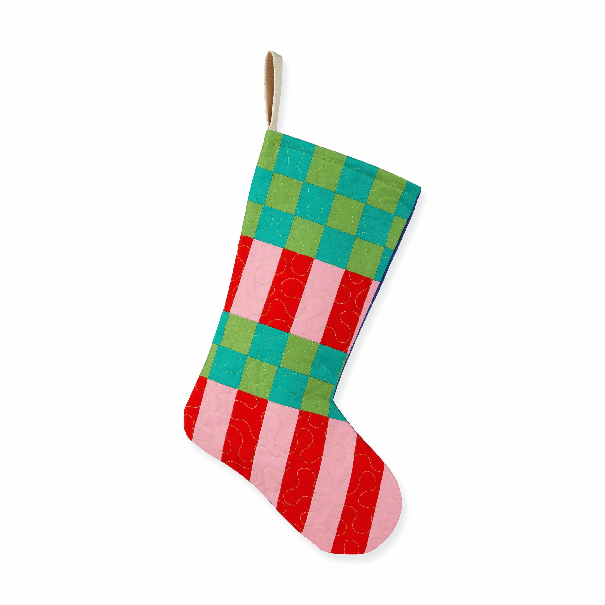 Hand-Quilted Christmas Stocking - 1 - Image 3