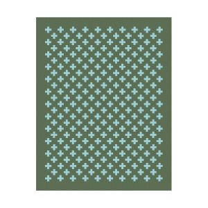 Maharam Alexander Girard Cotton Plus Rug - Olive/ Aqua