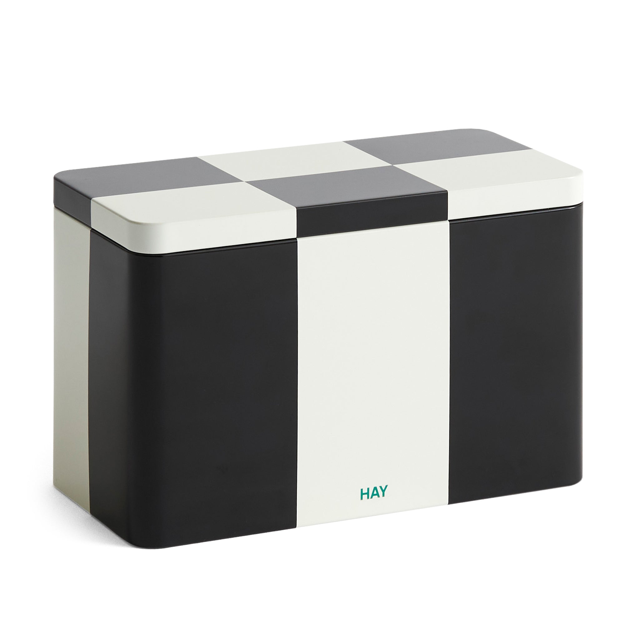 HAY Tin Container - Black/ Off White