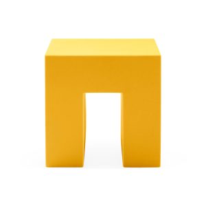 Vignelli Cube Stool from Heller - Yellow
