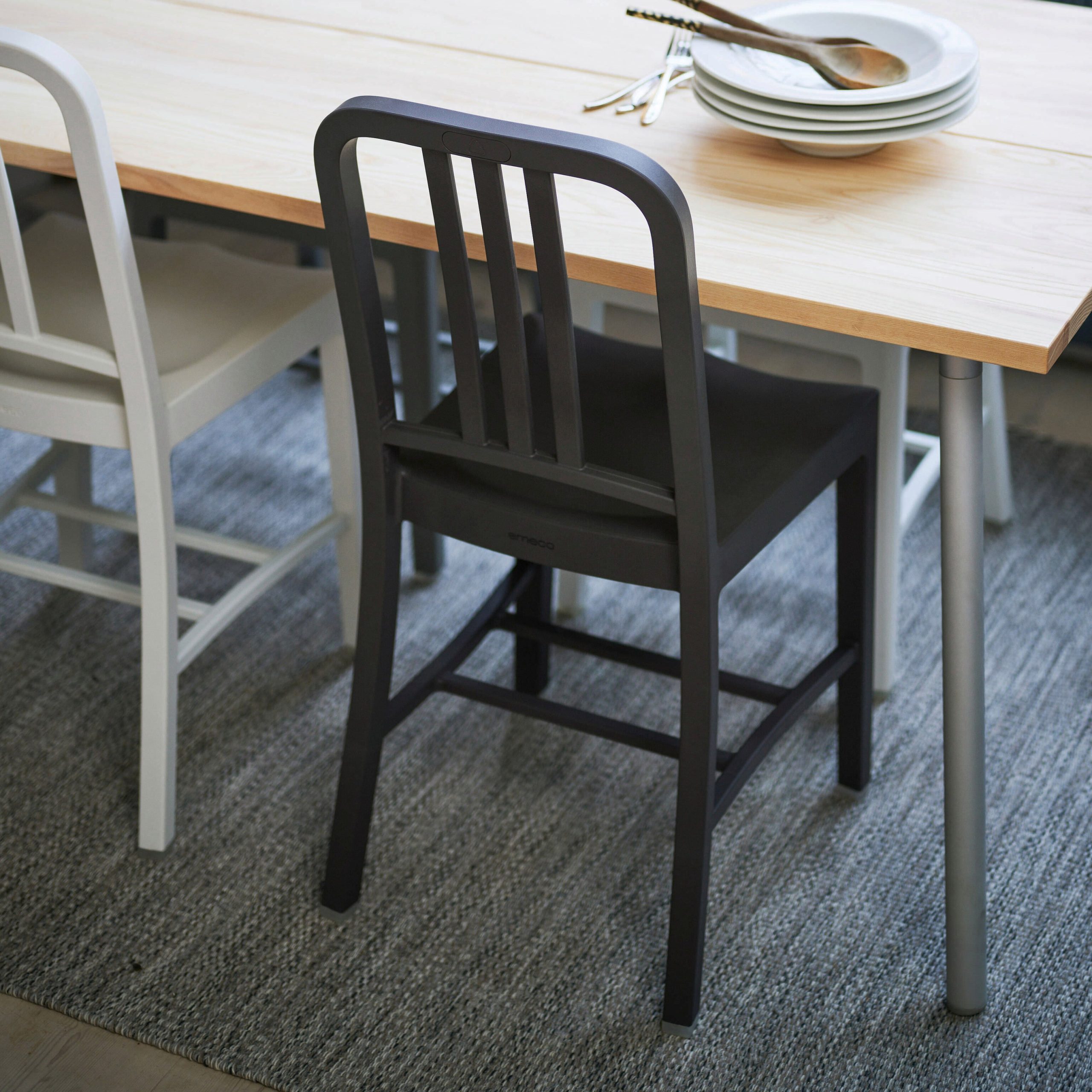 Emeco 111 Navy® Chair - Charcoal - Image 2