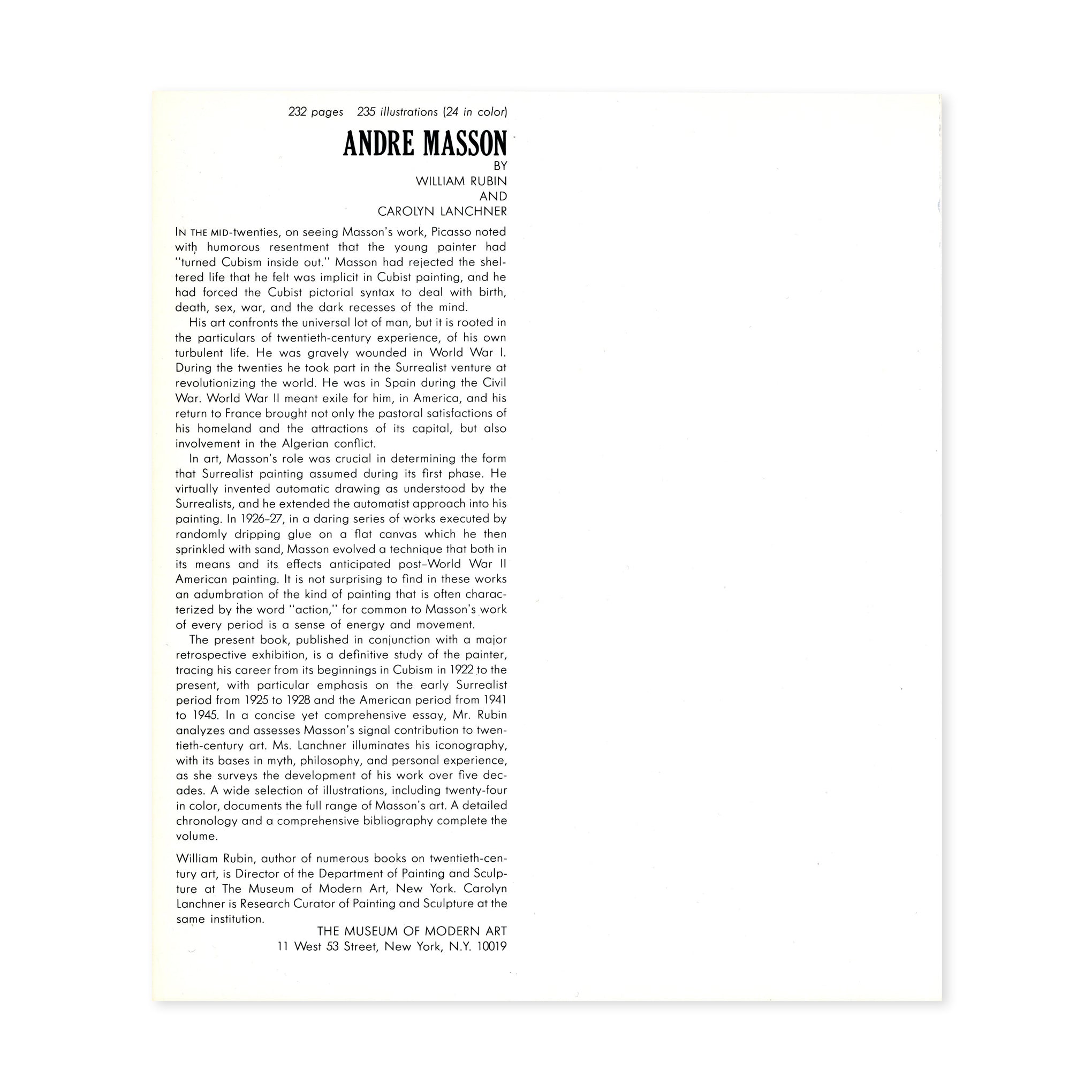 Andre Masson - Paperback - Image 2