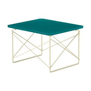 Herman Miller x HAY Eames Wire Base Low Table - Mint Green/ Powder Yellow