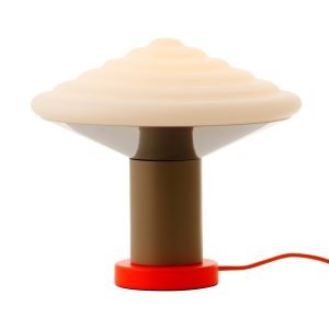 Whipped Table Lamp - Luminous Orange