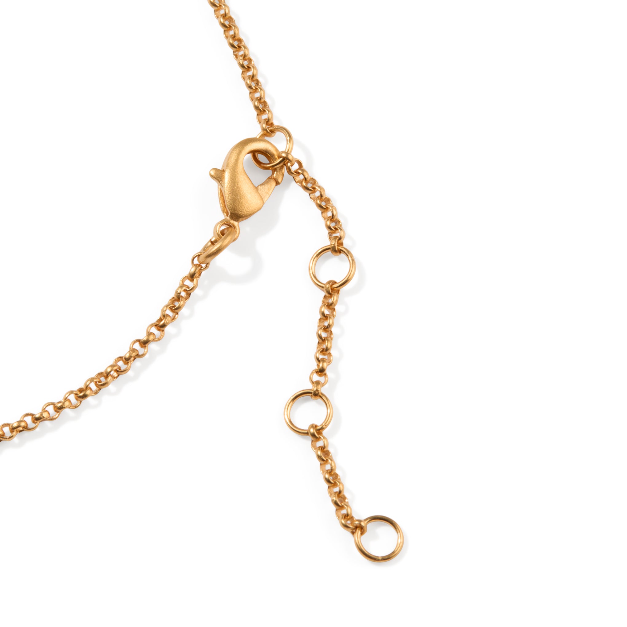 Geometric Collage Gold-Plated Pendant Chain Necklace - Image 4