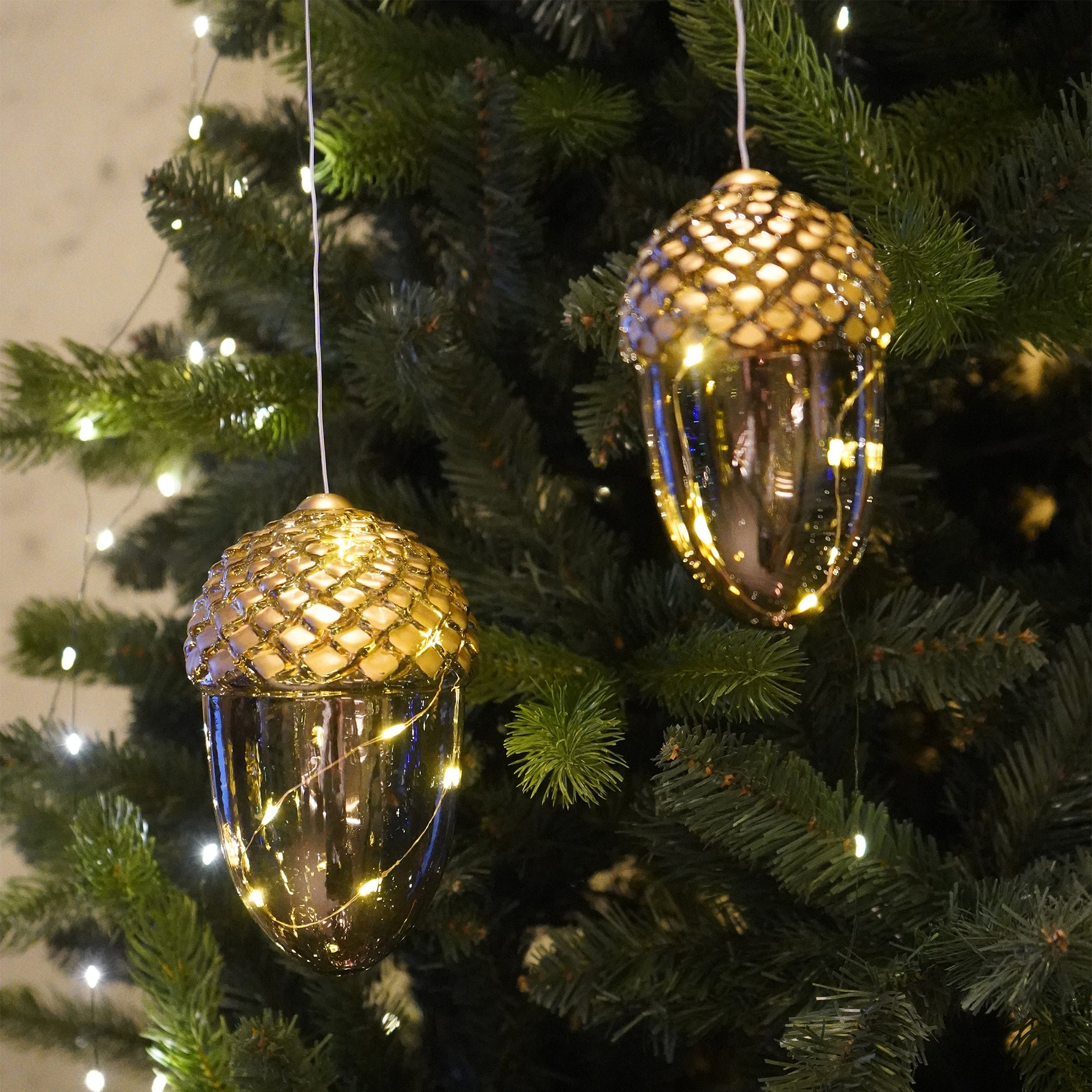 LED Acorn Holiday Ornament - Image 2