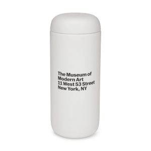 MoMA Address Insulated Travel Mug - White
