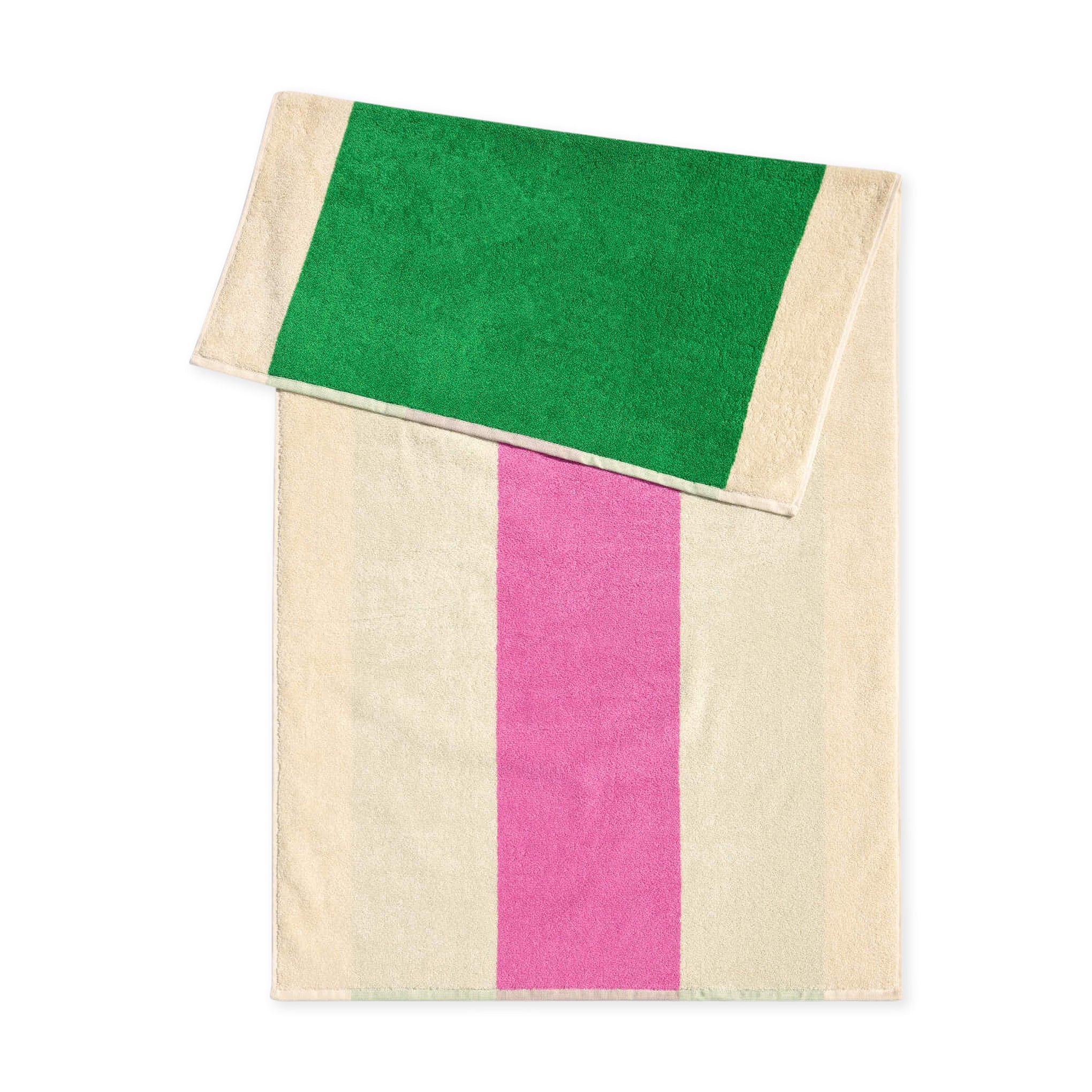 Martens Organic Cotton Towel - Pink/ Green - Image 3