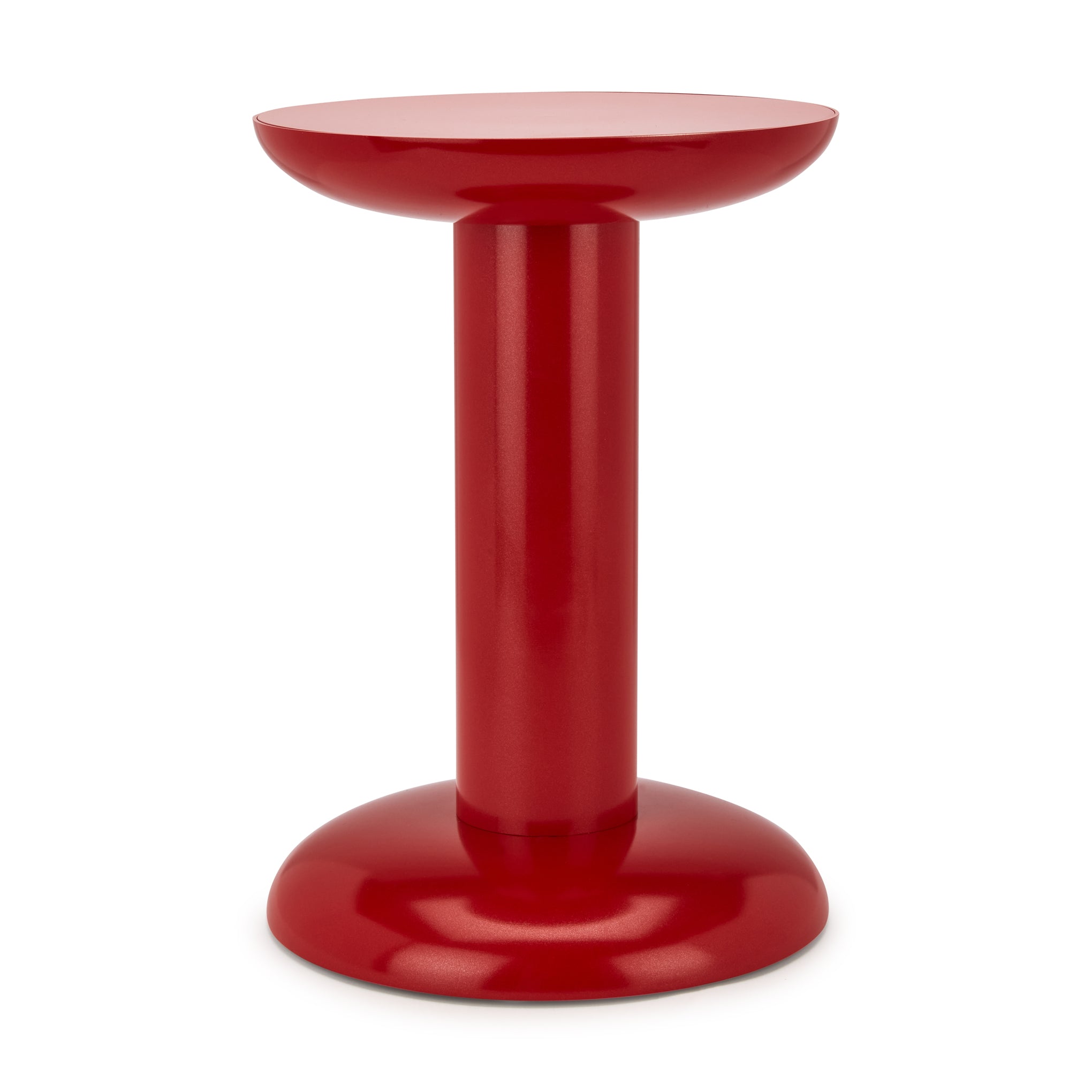 Raawii Recycled Aluminum Thing Stool by George Sowden - Carmine Red