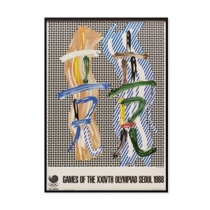 Roy Lichtenstein Games of the XXIVth Olympiad Seoul 1988 Framed Poster