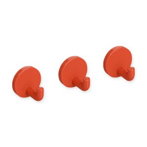 Hewi Wall Hooks - Set of 3 - Coral