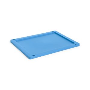 HAY Recycled Storage Bin Collapsible Plastic Lid - Electric Blue