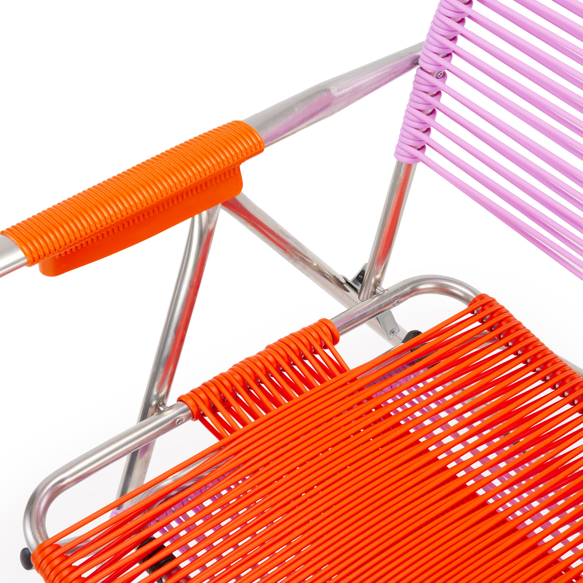 Spaghetti Outdoor Lounge Chair - Pink/ Orange - Image 6