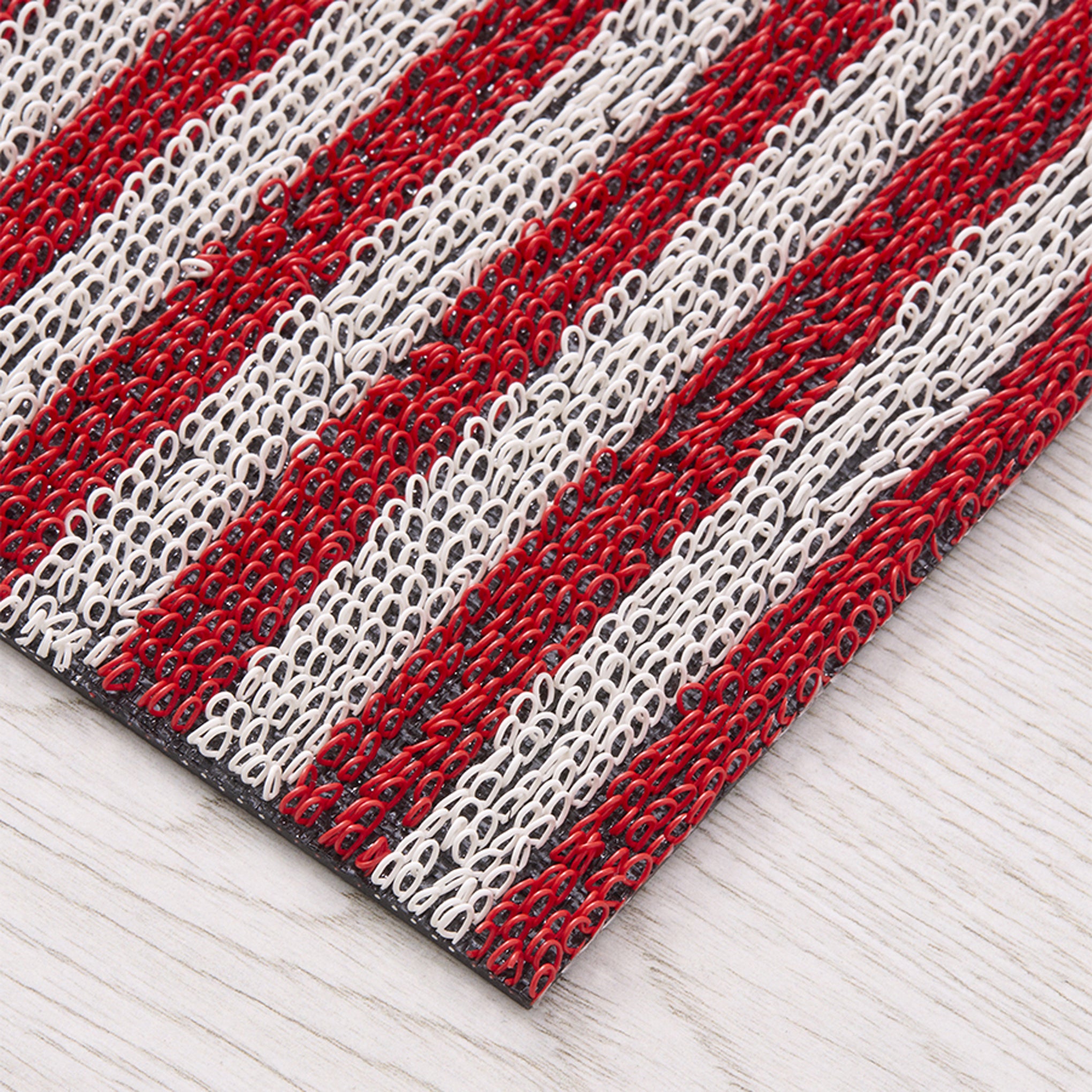Chilewich Breton Stripe Shag Mat - Candy - Image 6
