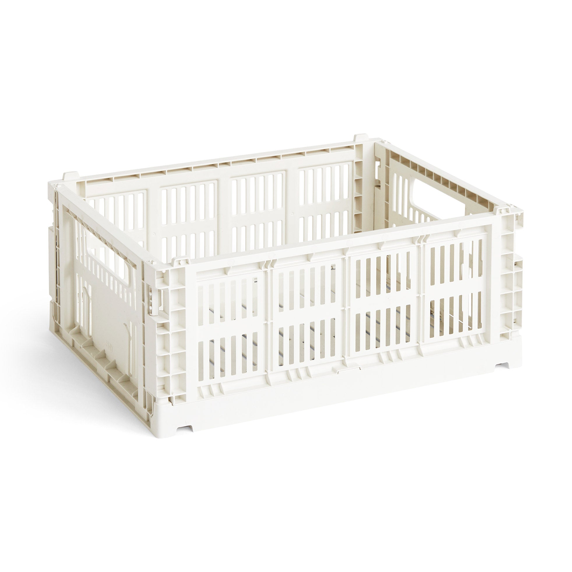HAY Recycled Plastic Collapsible Color Crate - Off White