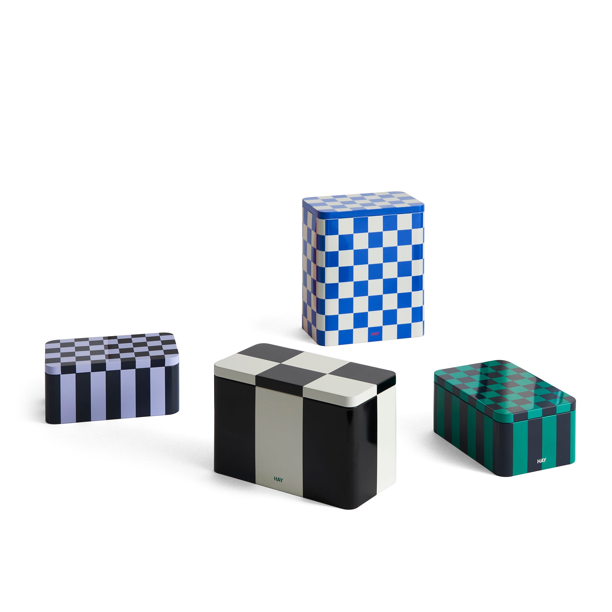 HAY Tin Container - Black/ Off White - Image 5