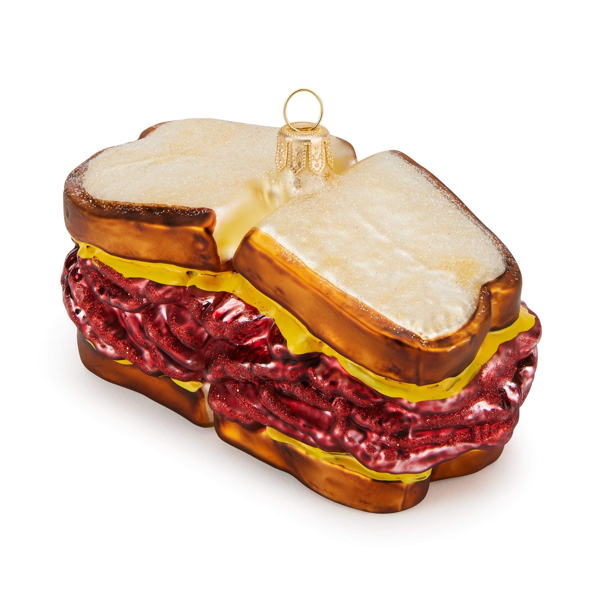 NYC Glass Holiday Ornament - Pastrami - Image 3
