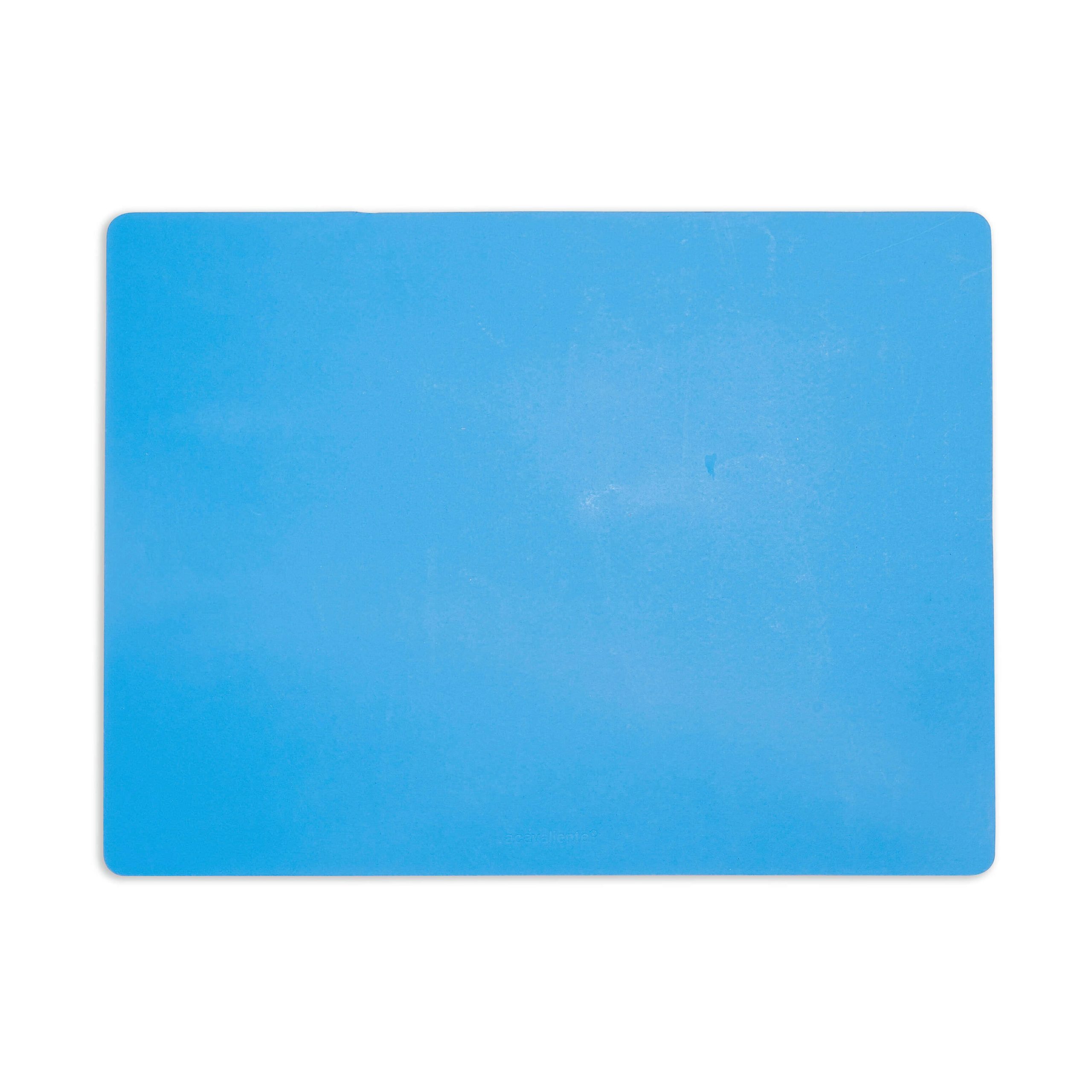 Dual-Sided Recycled Leather Placemat - Blue/ Light Pink - Image 2