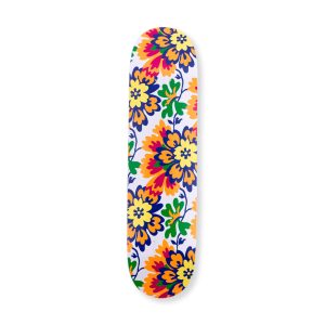 Mickalene Thomas Color Flower Pattern Skateboard