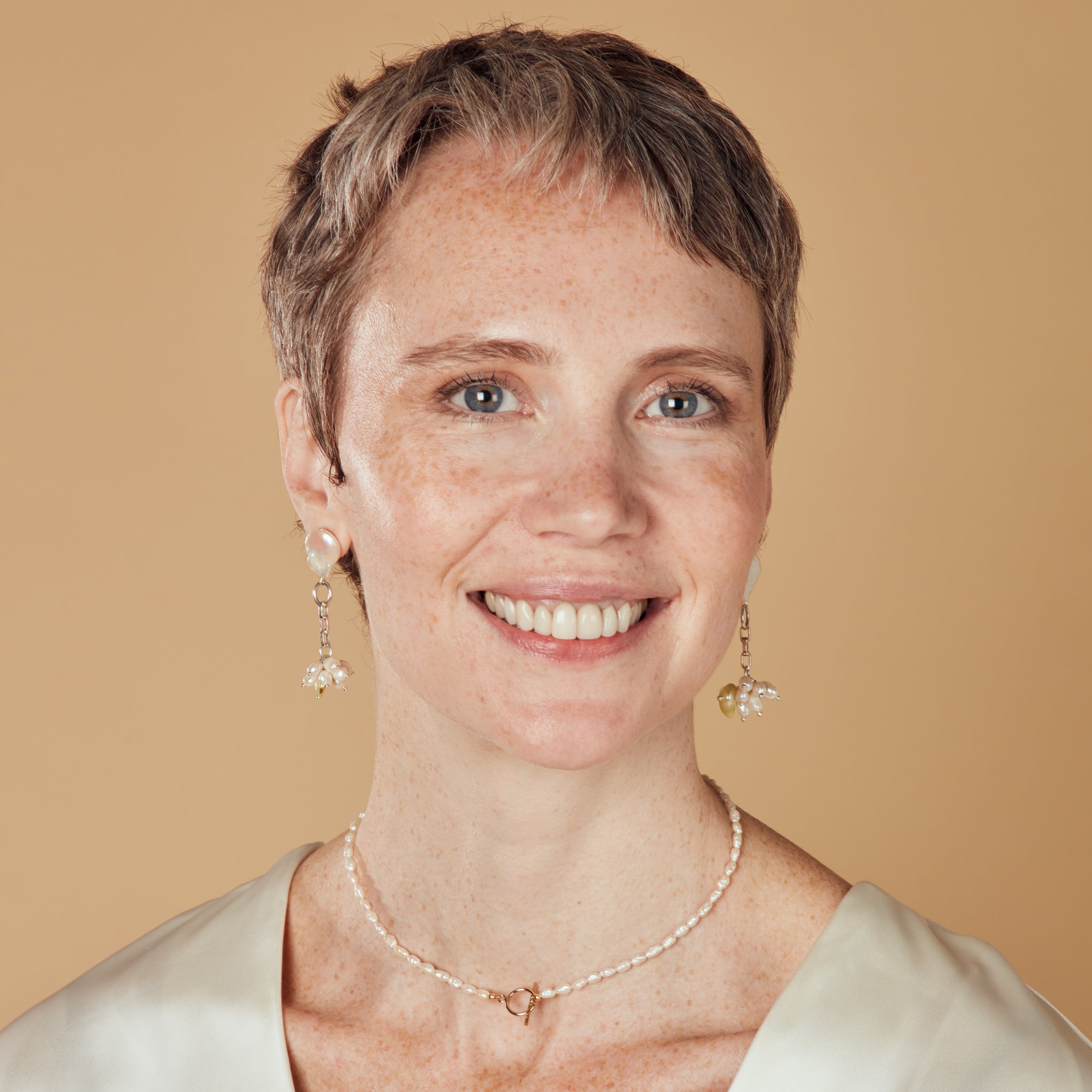 Yam Japanese Rice Pearl Choker Necklace - Image 4