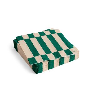 HAY Pattern Napkin - Set of 20 - Off White/ Green